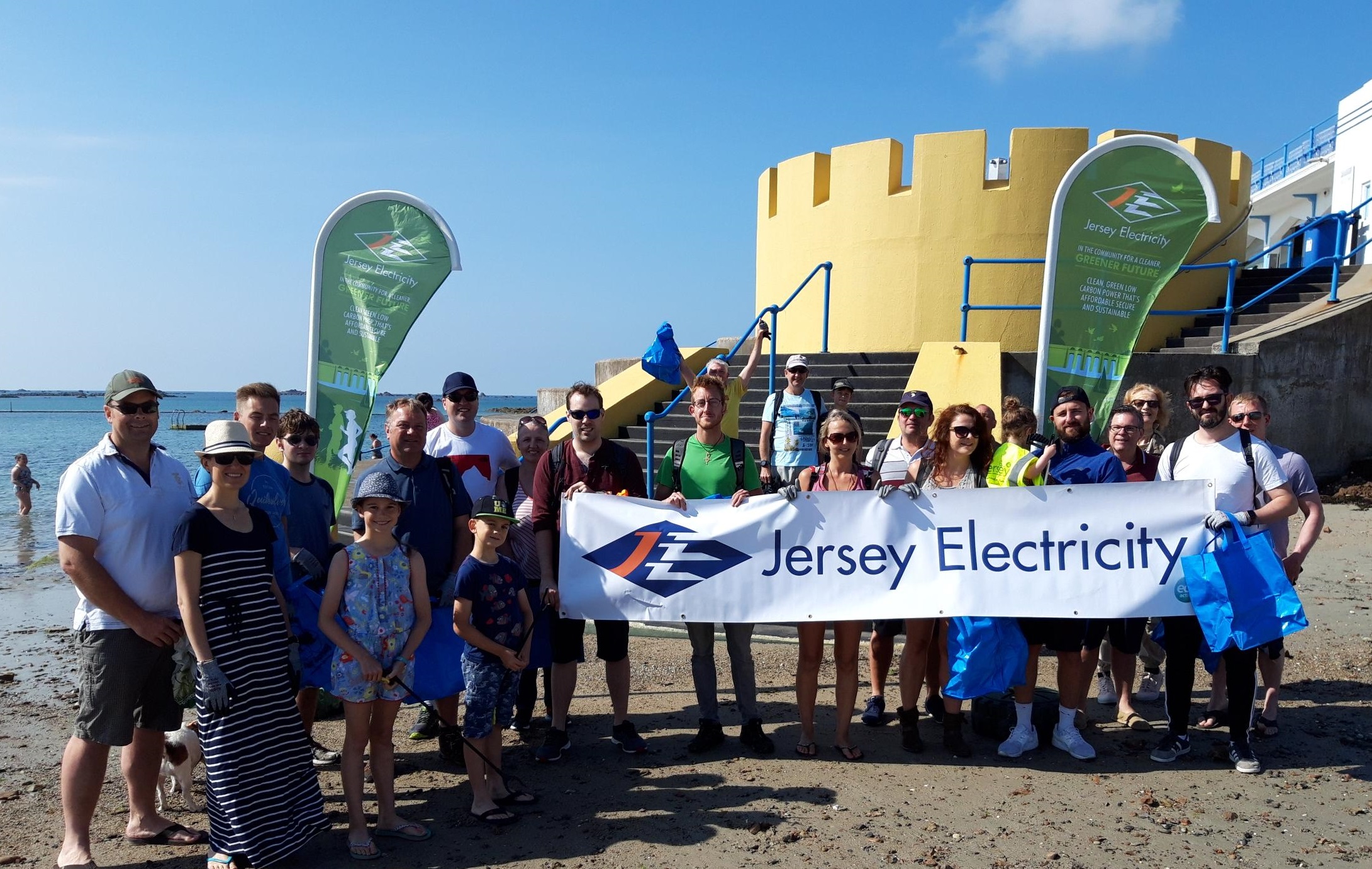 JE team at Havre Des Pas