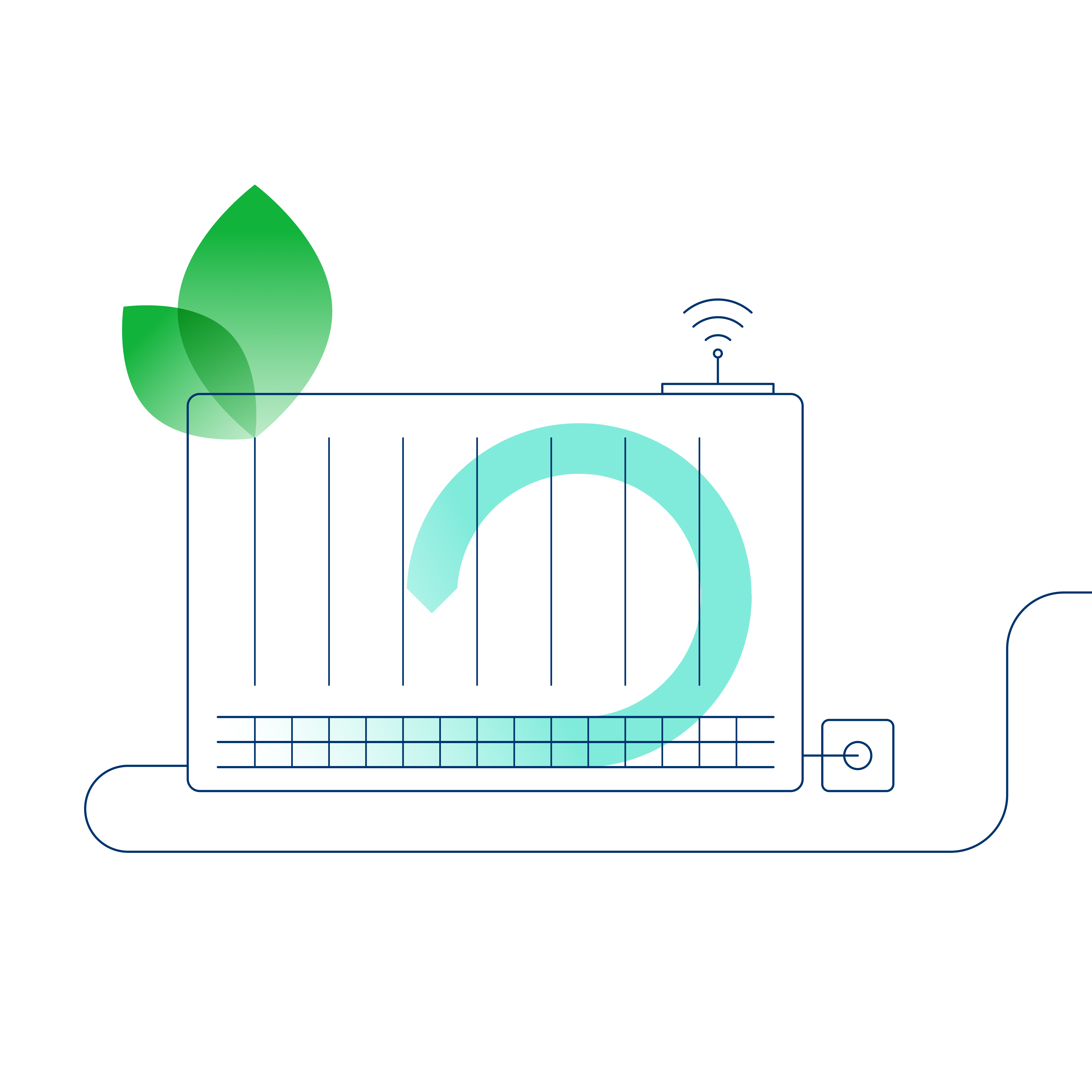 Illustration of a storage heater