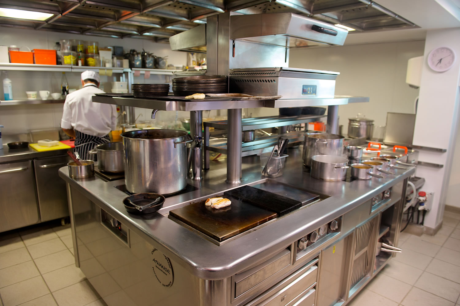 Inside a commercial kitchen supplied and fitted by Jersey Deep Freeze.