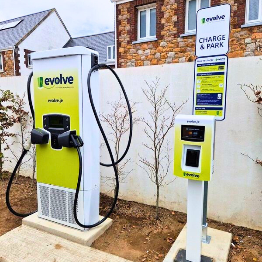 Image of an Evolve Rapid EV charge point at the Co Op, Sion