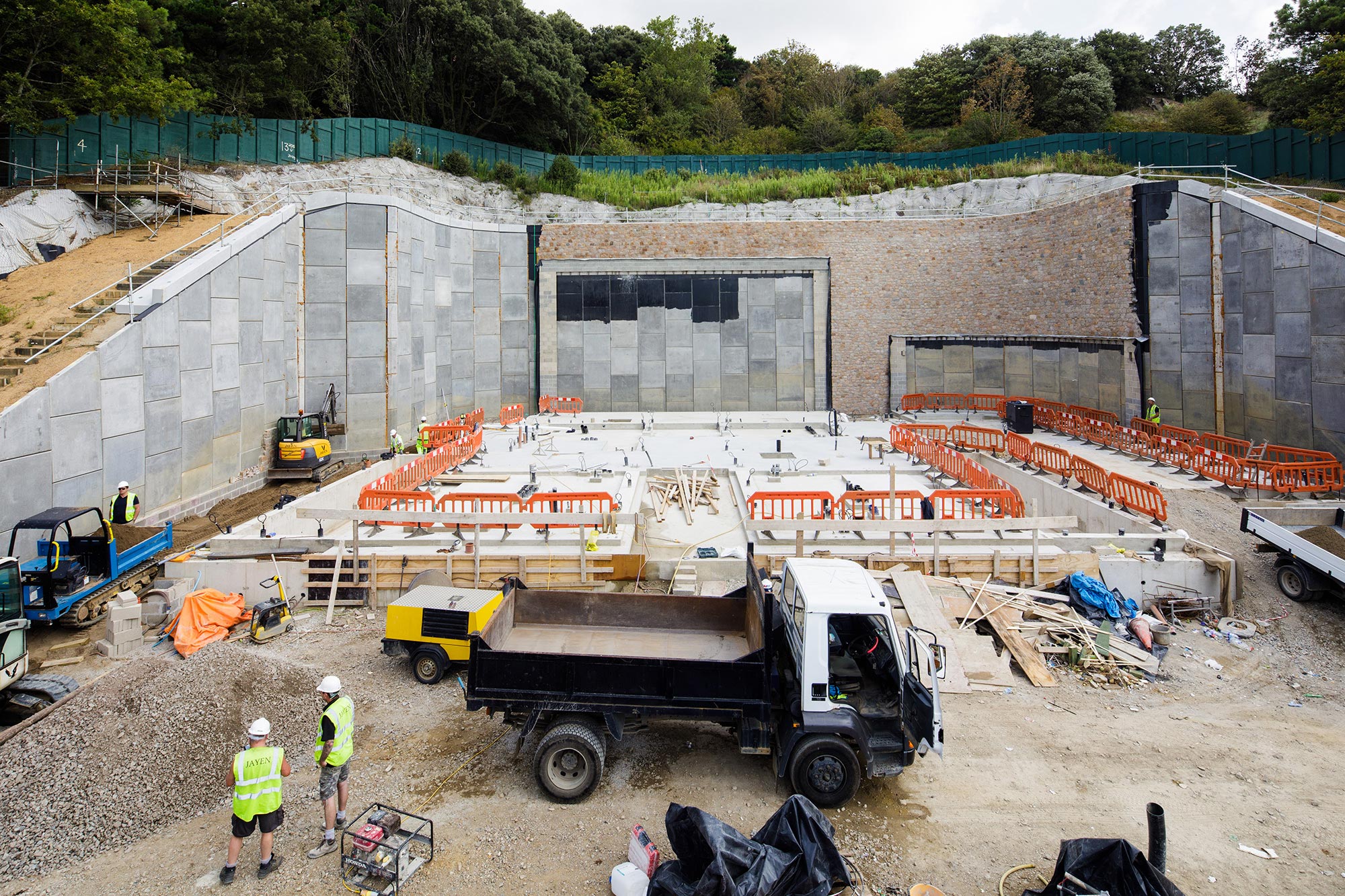 The St Helier West Substation project in progress.